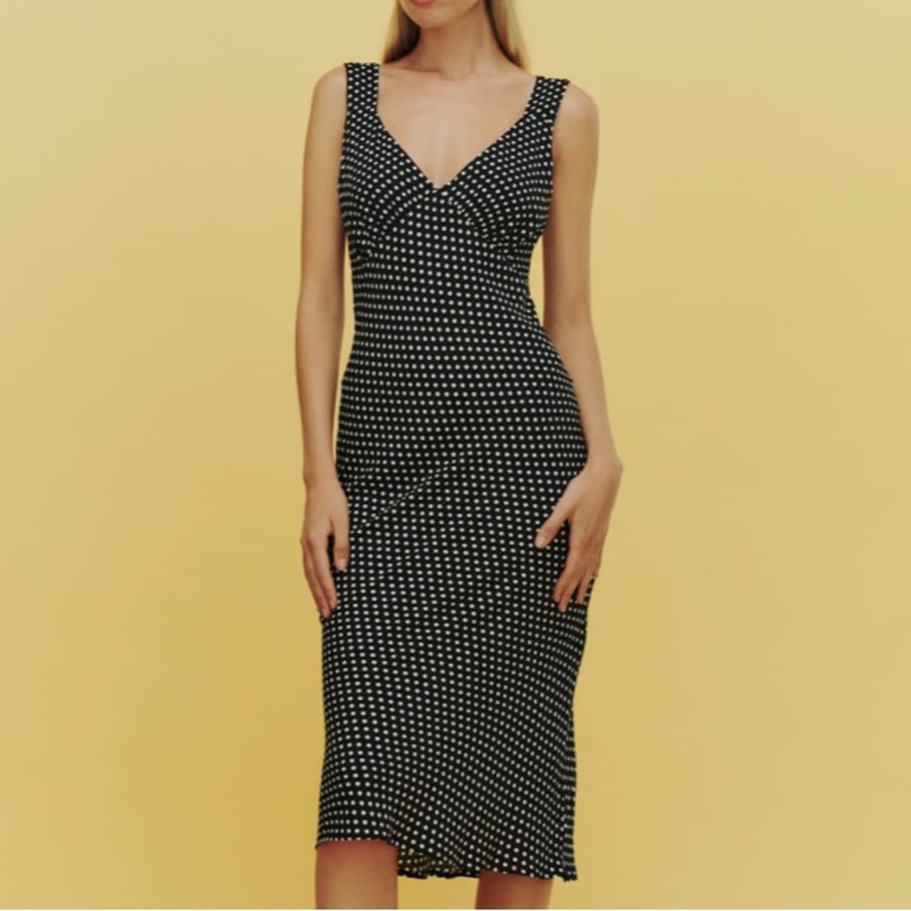 Reformation Beauden Dress (polka dot)